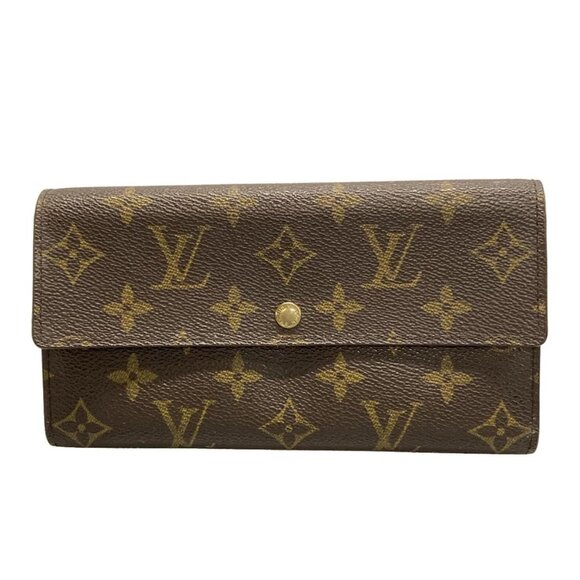 Auth LOUIS VUITTON Pochette Porte Monnaie Credit M61725 Monogram MB0042